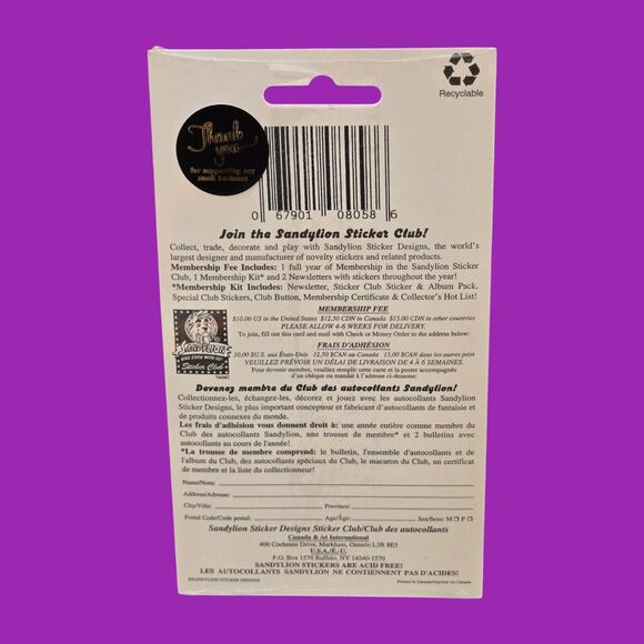 Vintage Prismatic SandyLion Silver Stars (Various Sizes) Stickers 1 Sheet - Picture 2 of 4